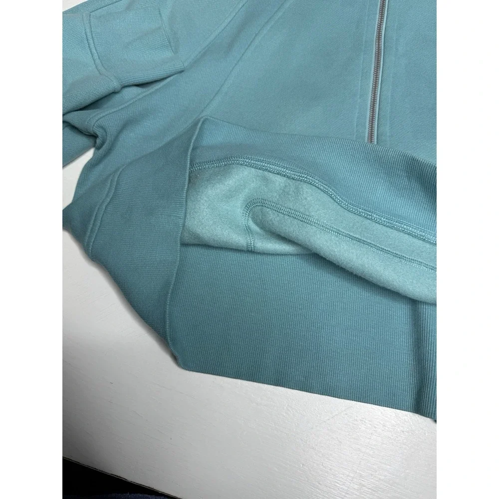 Lululemon Scuba Oversized Half-Zip Hoodie In Tidal Teal Size XS/S